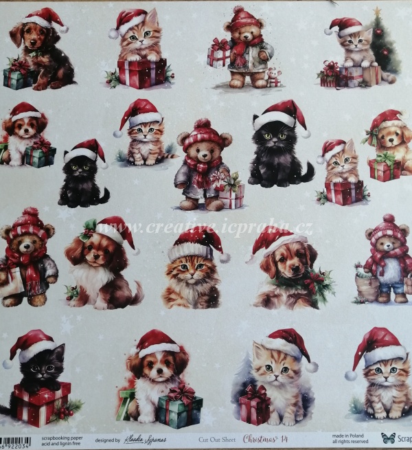 ScrapAndMe Christmas 14 30.5x30.5cm250g/m2